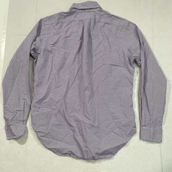 Mens Polo Ralph Lauren 15.5 34/35‎ Purple Check Classic Fit Long Sleeve Shirt - Picture 6 of 6